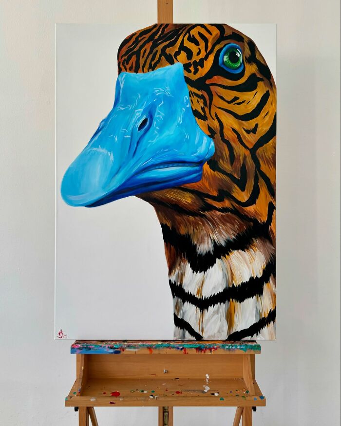 Artist Turns Geese Into Surreal Symbols In These 29 Strikingly Colorful Paintings