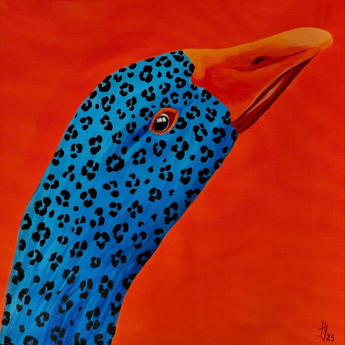 Artist Turns Geese Into Surreal Symbols In These 29 Strikingly Colorful Paintings