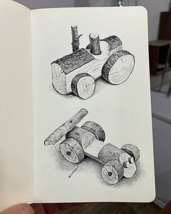 This Artist Turns A Simple Sketchbook Into A Window Of Imagination And Quiet Reflection (40 Pics)