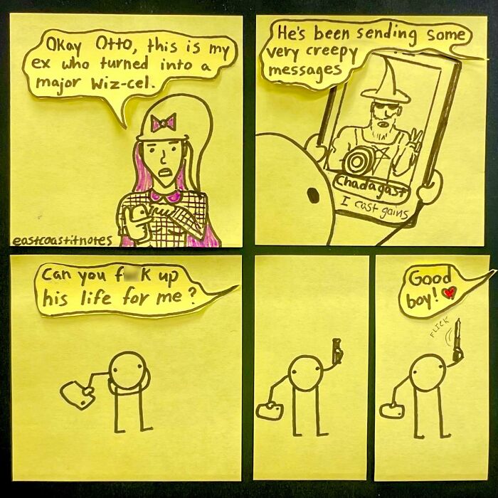 This Artist Turns Simple Post-It Notes Into Hilariously Clever Comics With Unexpected Twists (40 New Pics)