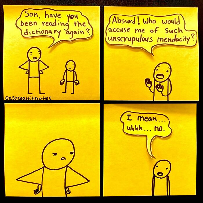 This Artist Turns Simple Post-It Notes Into Hilariously Clever Comics With Unexpected Twists (40 New Pics)