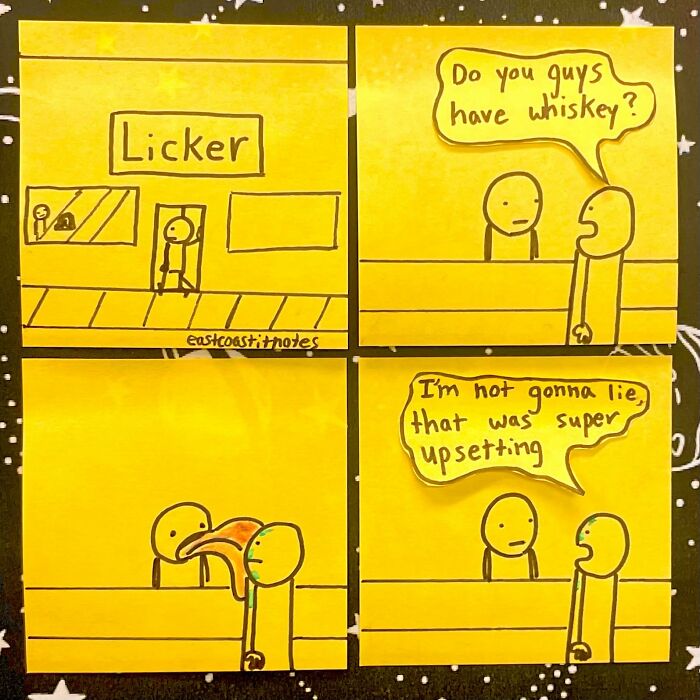 This Artist Turns Simple Post-It Notes Into Hilariously Clever Comics With Unexpected Twists (40 New Pics)