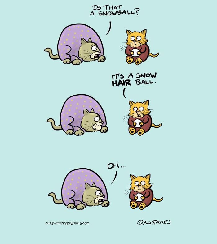 These Funny Cat Comics By Nate Fakes Prove Our Feline Friends Are Secretly Living Their Own Weird Lives (31 Pics)