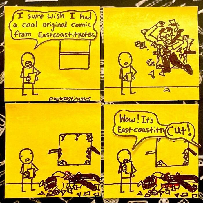 This Artist Turns Simple Post-It Notes Into Hilariously Clever Comics With Unexpected Twists (40 New Pics)