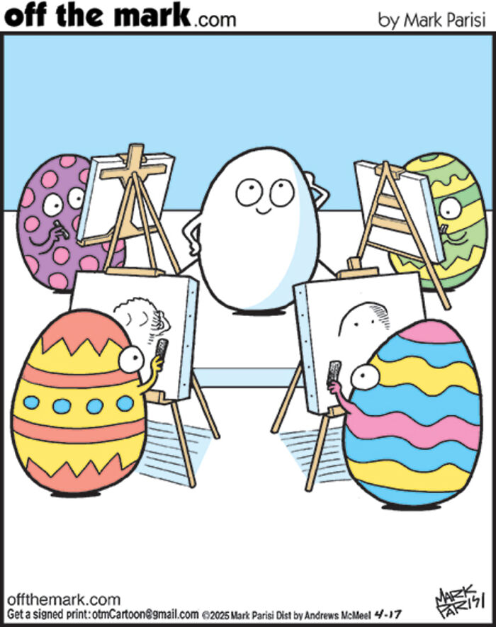50 Hilarious Easter Comics By Mark Parisi That Prove Eggs Have Way More Drama Than We Thought