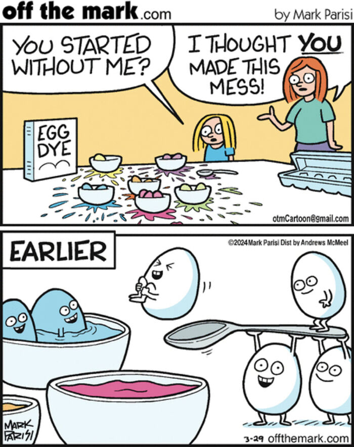 50 Hilarious Easter Comics By Mark Parisi That Prove Eggs Have Way More Drama Than We Thought