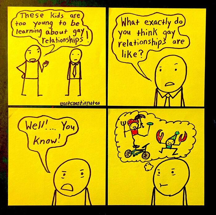 This Artist Turns Simple Post-It Notes Into Hilariously Clever Comics With Unexpected Twists (40 New Pics)