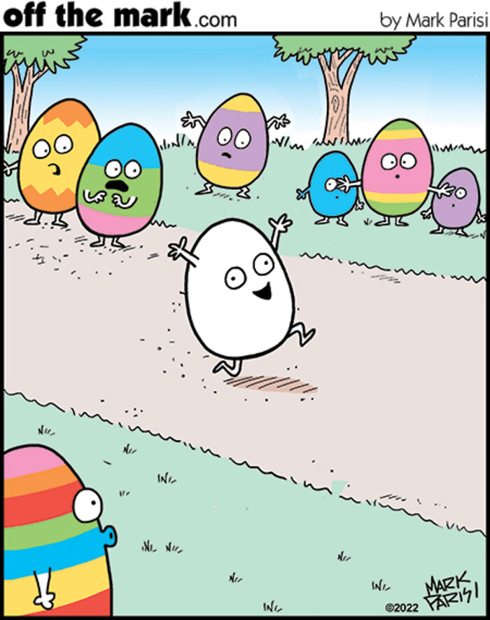 50 Hilarious Easter Comics By Mark Parisi That Prove Eggs Have Way More Drama Than We Thought