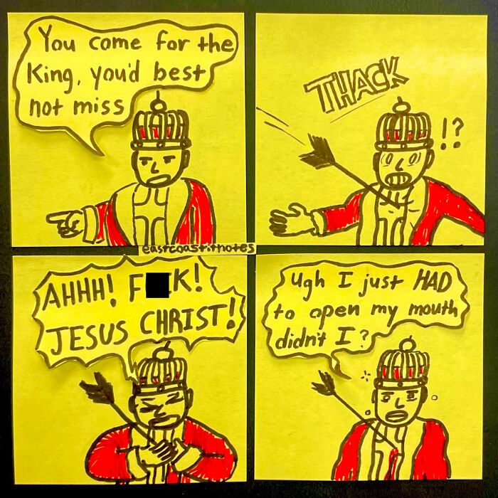 This Artist Turns Simple Post-It Notes Into Hilariously Clever Comics With Unexpected Twists (40 New Pics)