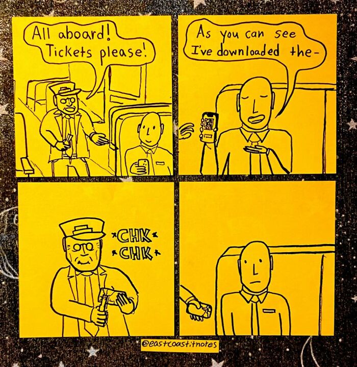 This Artist Turns Simple Post-It Notes Into Hilariously Clever Comics With Unexpected Twists (40 New Pics)