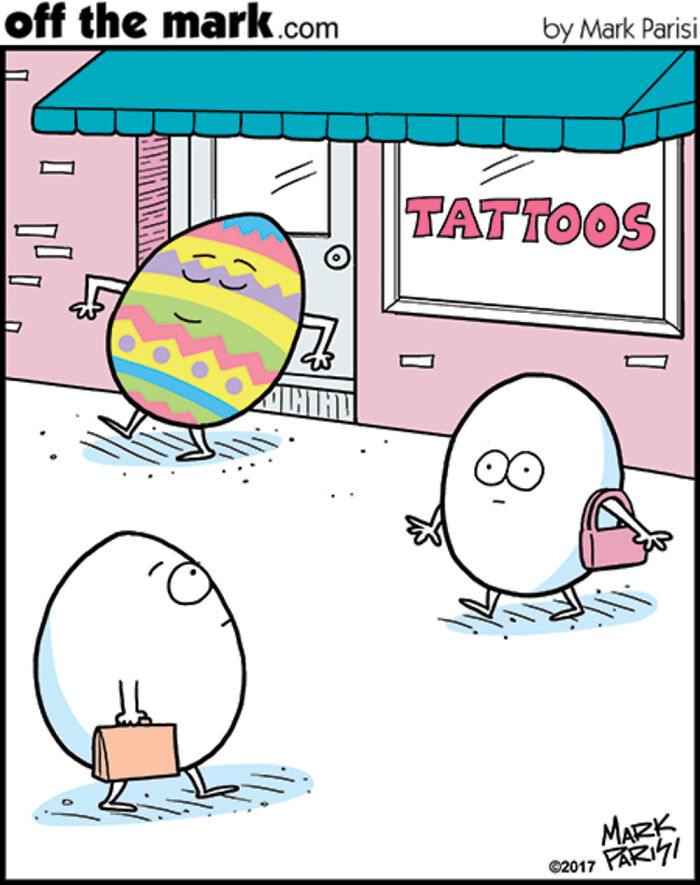 50 Hilarious Easter Comics By Mark Parisi That Prove Eggs Have Way More Drama Than We Thought