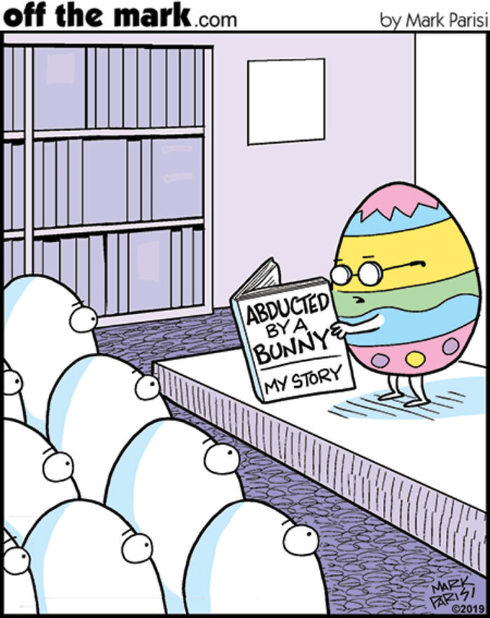 50 Hilarious Easter Comics By Mark Parisi That Prove Eggs Have Way More Drama Than We Thought