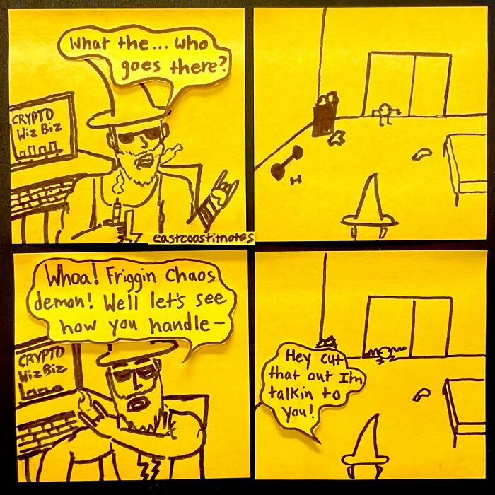 This Artist Turns Simple Post-It Notes Into Hilariously Clever Comics With Unexpected Twists (40 New Pics)