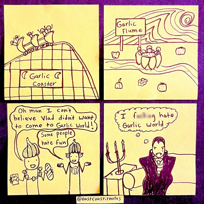 This Artist Turns Simple Post-It Notes Into Hilariously Clever Comics With Unexpected Twists (40 New Pics)