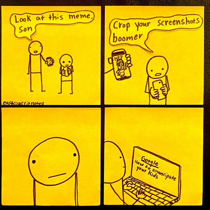 This Artist Turns Simple Post-It Notes Into Hilariously Clever Comics With Unexpected Twists (40 New Pics)