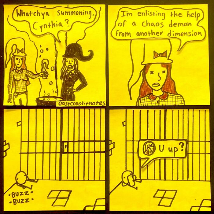 This Artist Turns Simple Post-It Notes Into Hilariously Clever Comics With Unexpected Twists (40 New Pics)