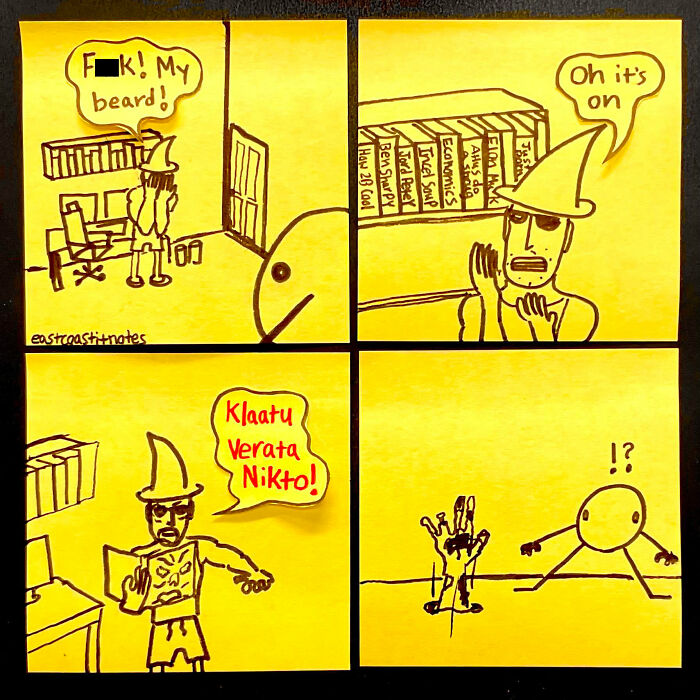 This Artist Turns Simple Post-It Notes Into Hilariously Clever Comics With Unexpected Twists (40 New Pics)