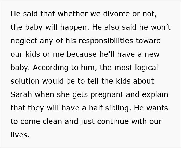 O casamento aberto dá uma guinada selvagem quando a namorada do marido pede um bebê, a esposa lhe dá um ultimato