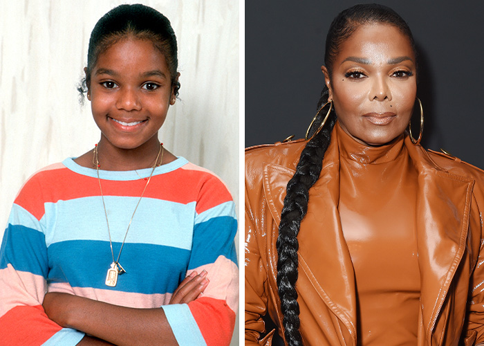 Young and recent photos of a Jackson family member showing transformation over the years due to plastic surgery.