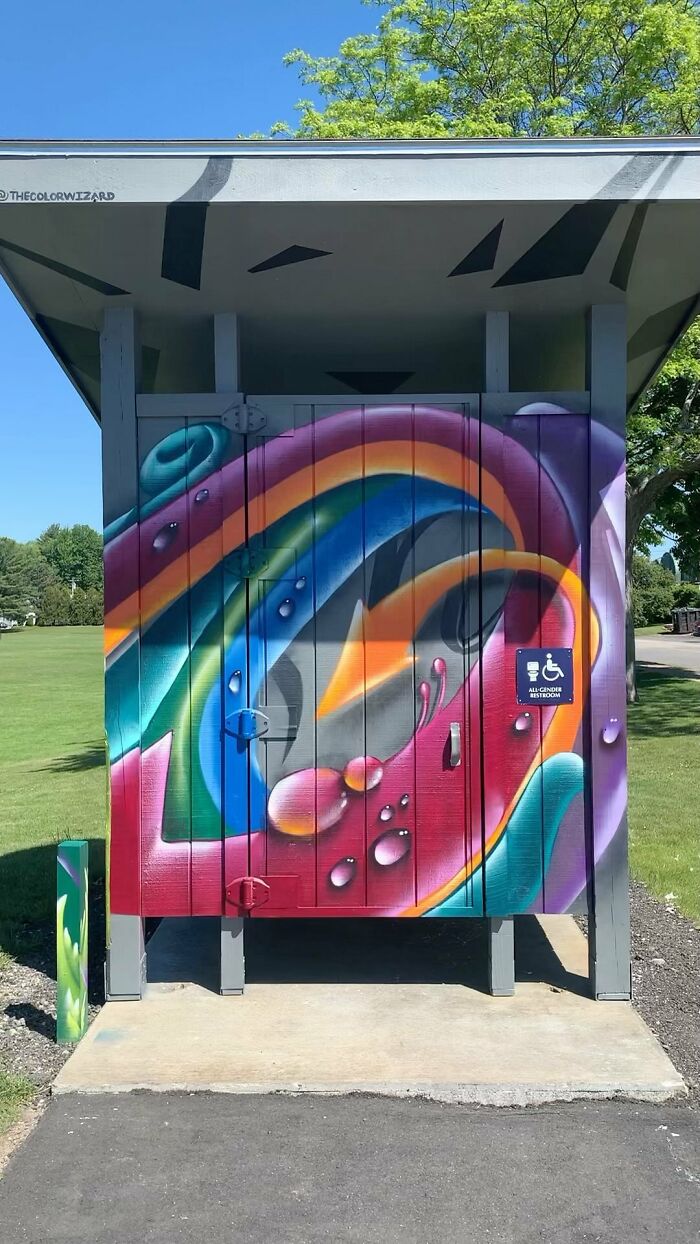 50 Vibrant Murals By ‘The Color Wizard’ That Brighten Walls Across New England