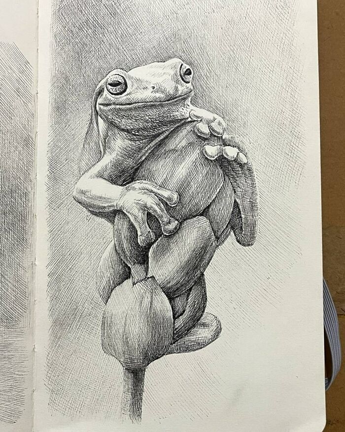 This Artist Turns A Simple Sketchbook Into A Window Of Imagination And Quiet Reflection (40 Pics)