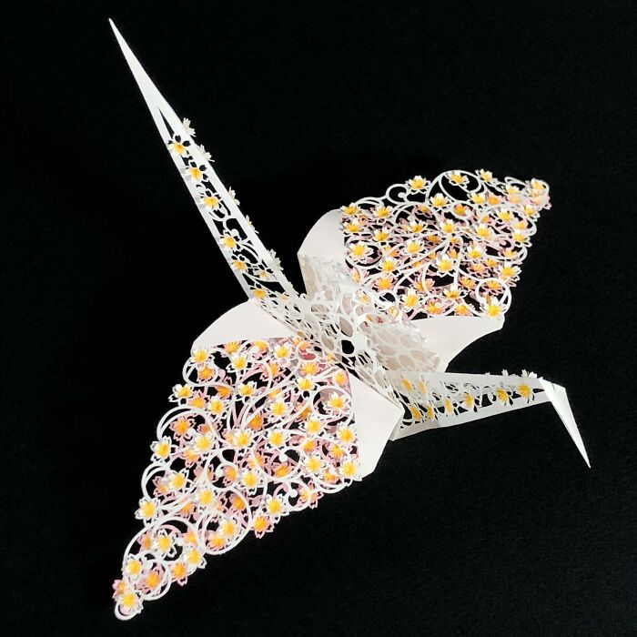 This Artist Transforms Paper Into Poetry With Thousands Of Delicate Origami Cranes