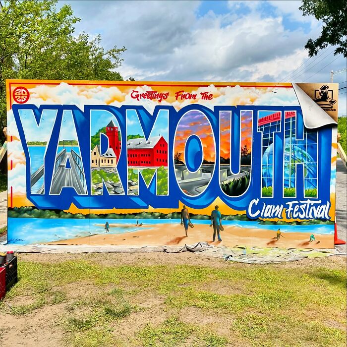 50 Vibrant Murals By ‘The Color Wizard’ That Brighten Walls Across New England