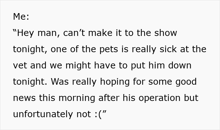 "Life Still Carries On": Mental Health Worker Refuses To Give Day Off To Man Putting Down Sick Pet