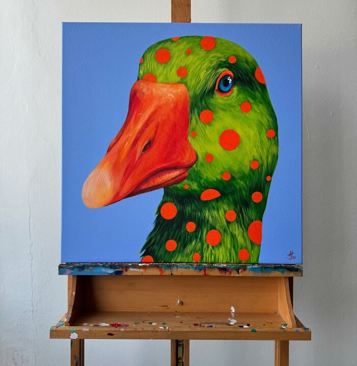 Artist Turns Geese Into Surreal Symbols In These 29 Strikingly Colorful Paintings