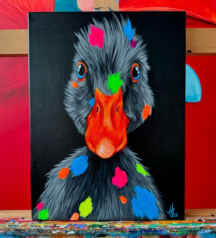 Artist Turns Geese Into Surreal Symbols In These 29 Strikingly Colorful Paintings