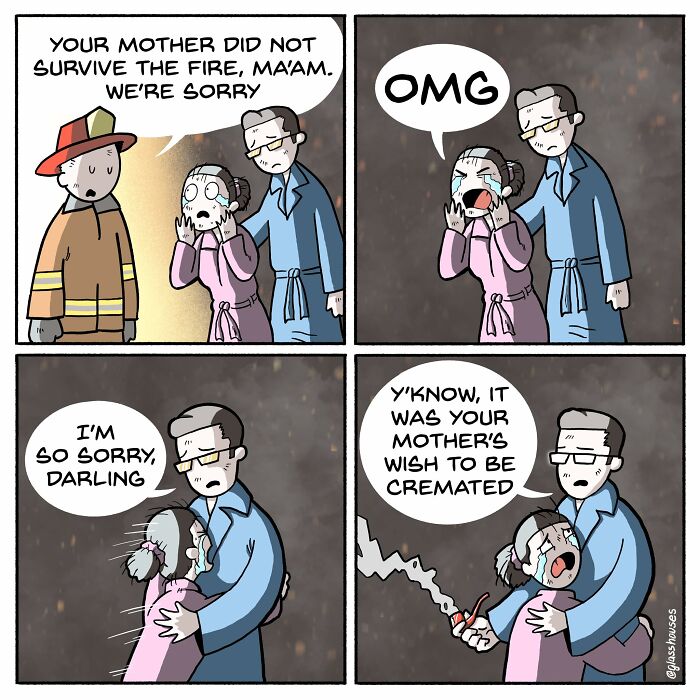 This Artist Turns Dark Humor Into Unexpected Punchlines That Will Make You Laugh… And Then Think Twice (39 Comics)