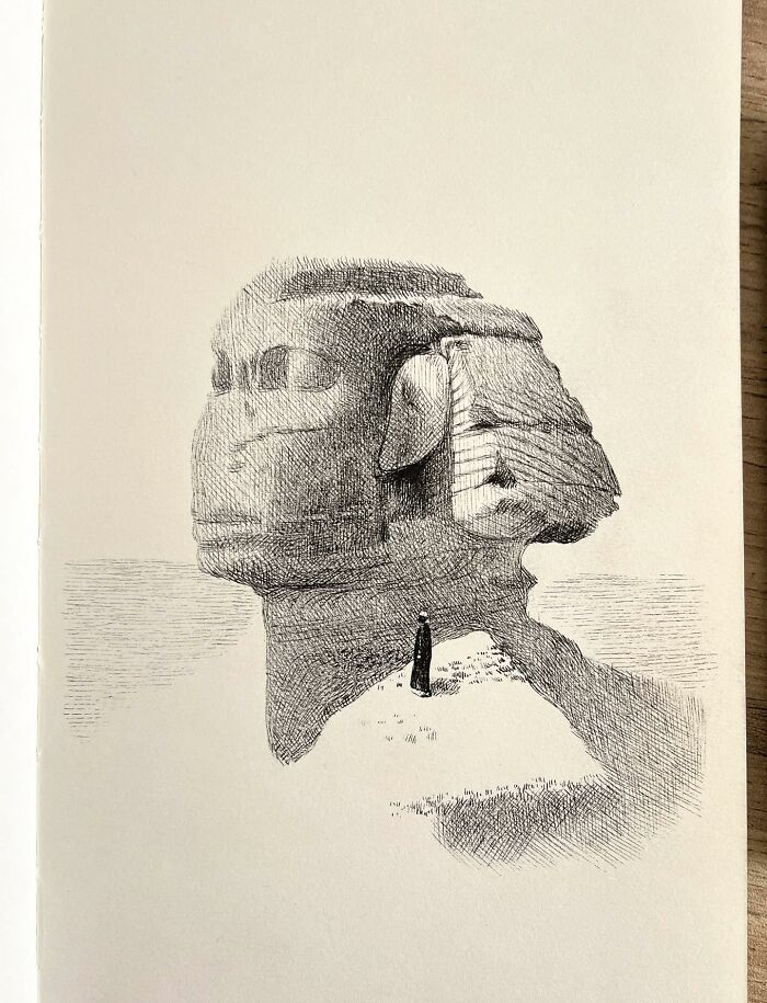 This Artist Turns A Simple Sketchbook Into A Window Of Imagination And Quiet Reflection (40 Pics)