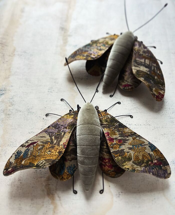 34 Textile Moth Sculptures By Larysa Bernhardt That Look Like They Flew Out Of A Dream
