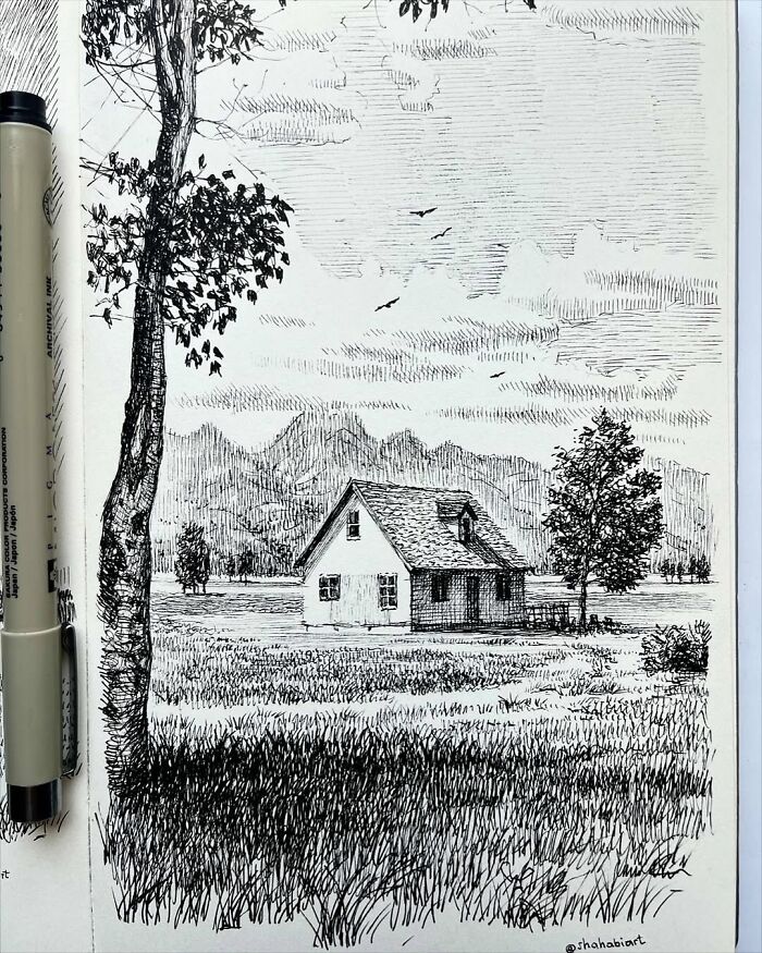 This Artist Turns A Simple Sketchbook Into A Window Of Imagination And Quiet Reflection (40 Pics)