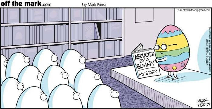 50 Hilarious Easter Comics By Mark Parisi That Prove Eggs Have Way More Drama Than We Thought