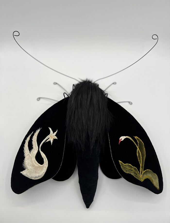 34 Textile Moth Sculptures By Larysa Bernhardt That Look Like They Flew Out Of A Dream