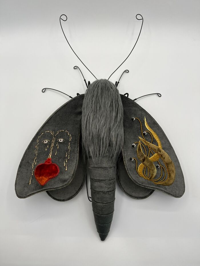 34 Textile Moth Sculptures By Larysa Bernhardt That Look Like They Flew Out Of A Dream