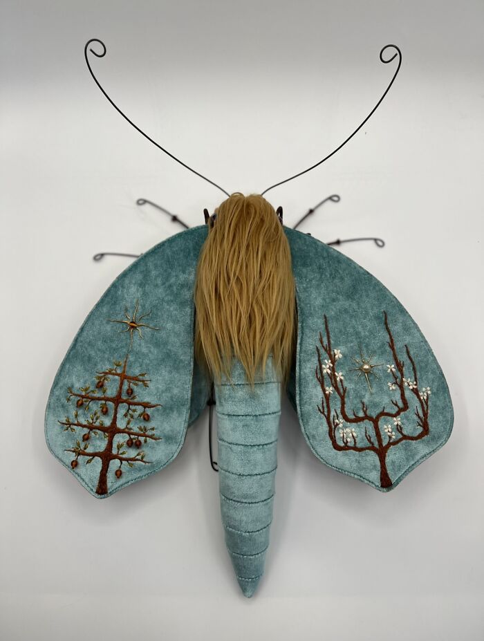 34 Textile Moth Sculptures By Larysa Bernhardt That Look Like They Flew Out Of A Dream