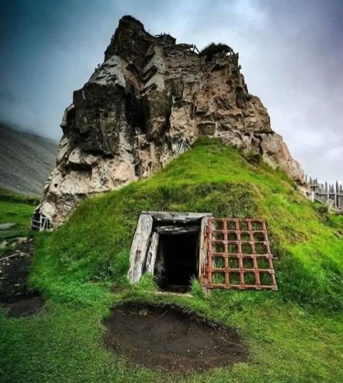 Viking Tunnel At Höfn, Iceland