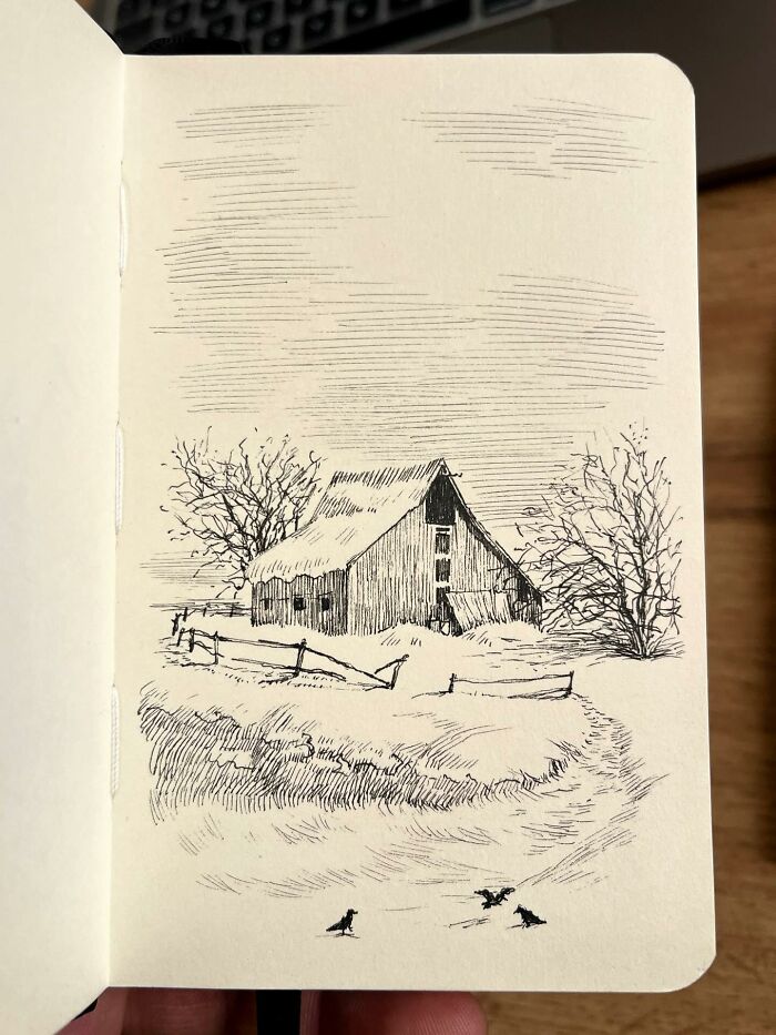 This Artist Turns A Simple Sketchbook Into A Window Of Imagination And Quiet Reflection (40 Pics)