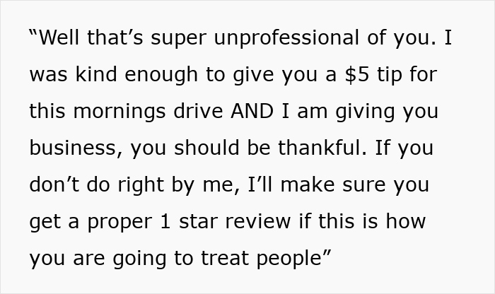 Lady Thinks $5 Tip To Uber Driver Gets Her 50% Off His Massage Services, Gets Mad When He Refuses