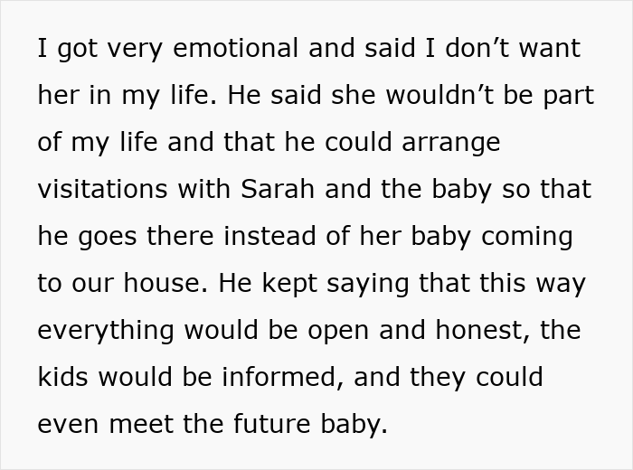 O casamento aberto dá uma guinada selvagem quando a namorada do marido pede um bebê, a esposa lhe dá um ultimato