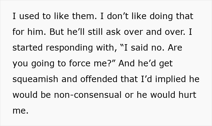 Text excerpt showing a man&rsquo;s outburst over his wife not liking mustard and underlying relationship tensions.