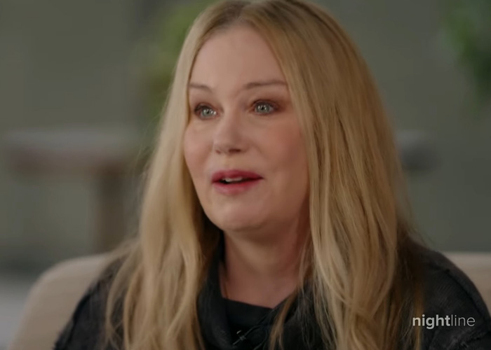 Christina Applegate speaking during an interview about her hospitalization and loved ones&rsquo; reaction to hellish details.