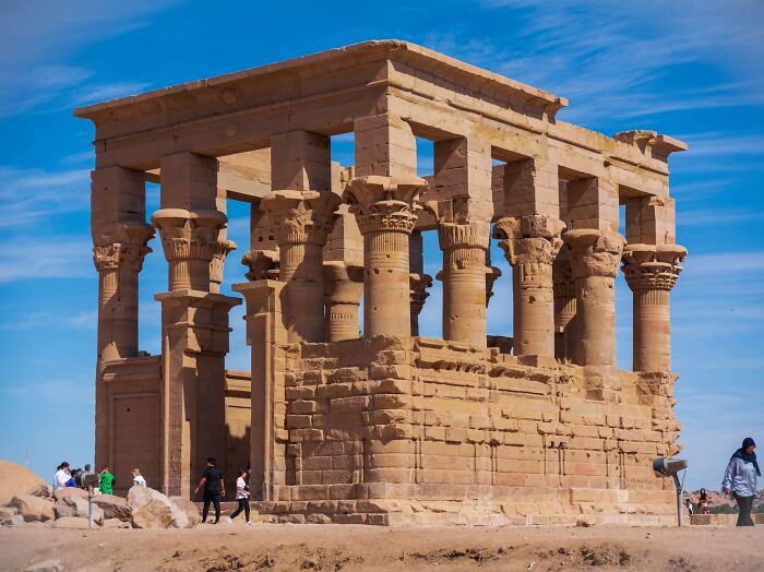 The Hypaethral Temple On The Island Of Philae, Egypt