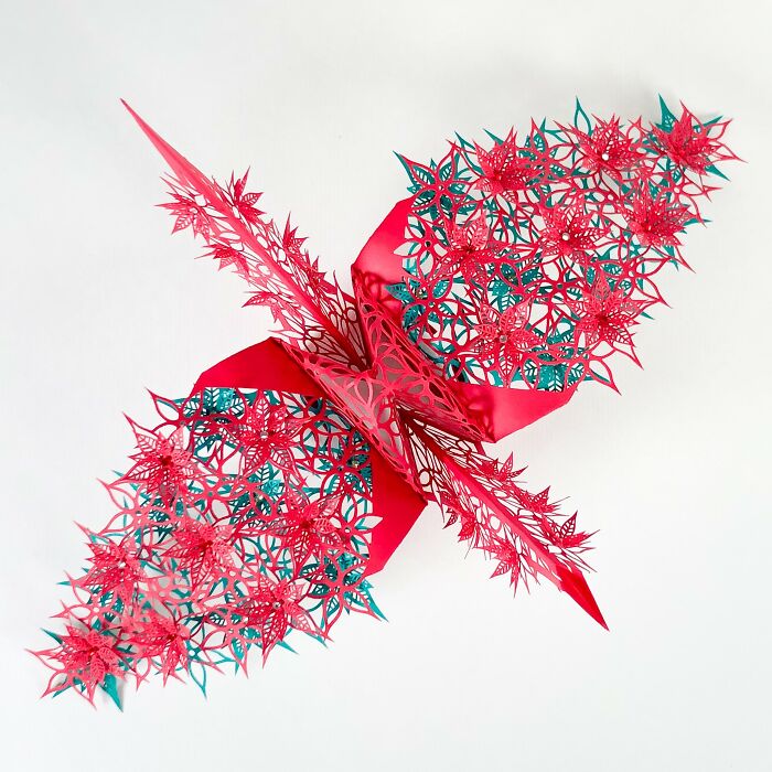 This Artist Transforms Paper Into Poetry With Thousands Of Delicate Origami Cranes