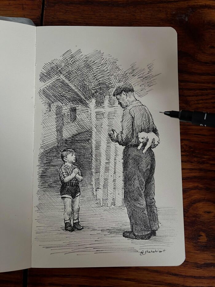 This Artist Turns A Simple Sketchbook Into A Window Of Imagination And Quiet Reflection (40 Pics)