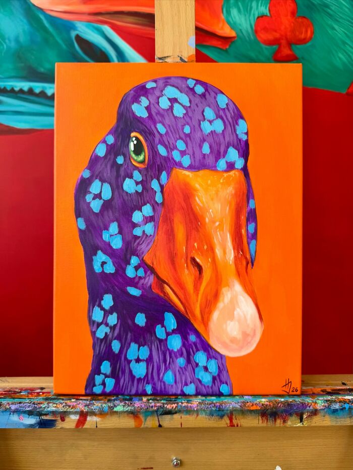 Artist Turns Geese Into Surreal Symbols In These 29 Strikingly Colorful Paintings