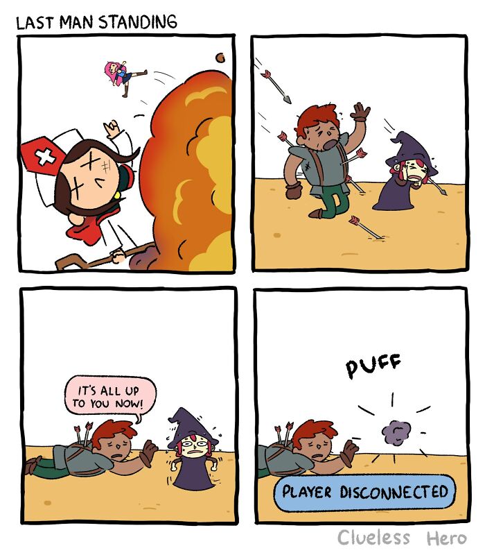 These “Clueless Hero” Comics Perfectly Capture What It Feels Like To Live Inside A Video Game (54 New Pics)