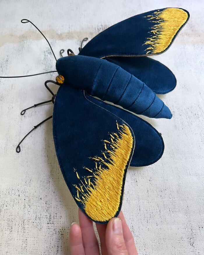 34 Textile Moth Sculptures By Larysa Bernhardt That Look Like They Flew Out Of A Dream